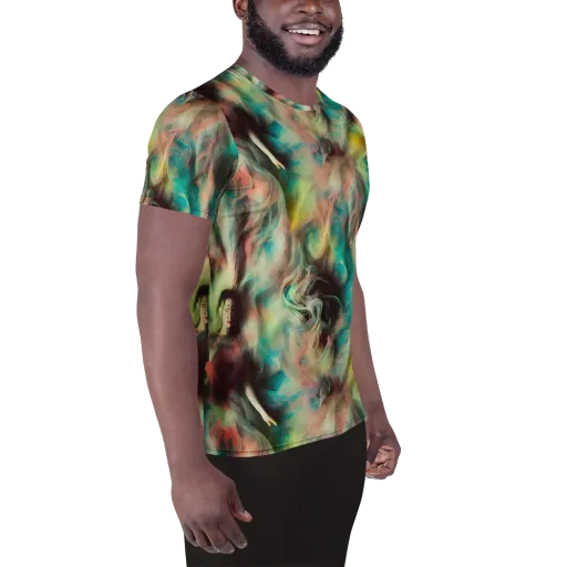 Enchanted Fusion on a Men's Athletic T-Shirt