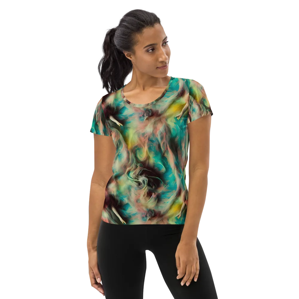Enchanted Fusion on Women's Athletic T-Shirt — Front
