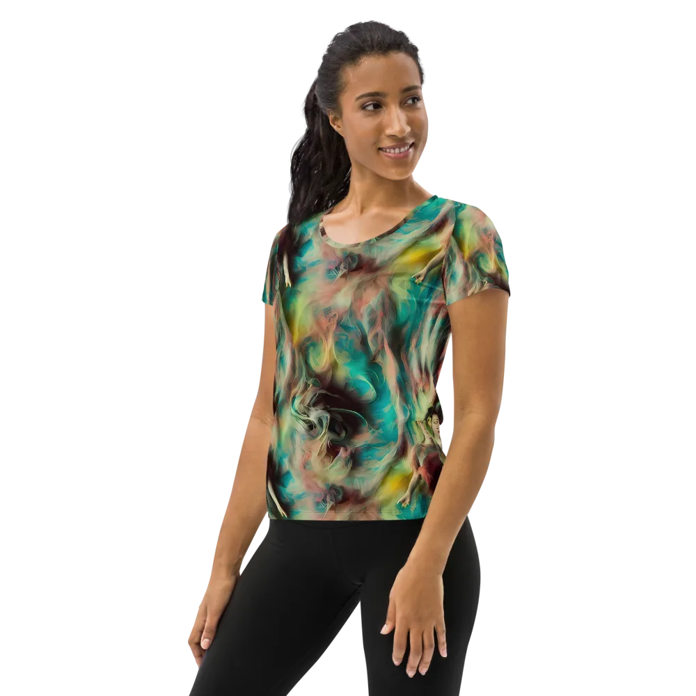 Enchanted Fusion on Women's Athletic T-Shirt — Left