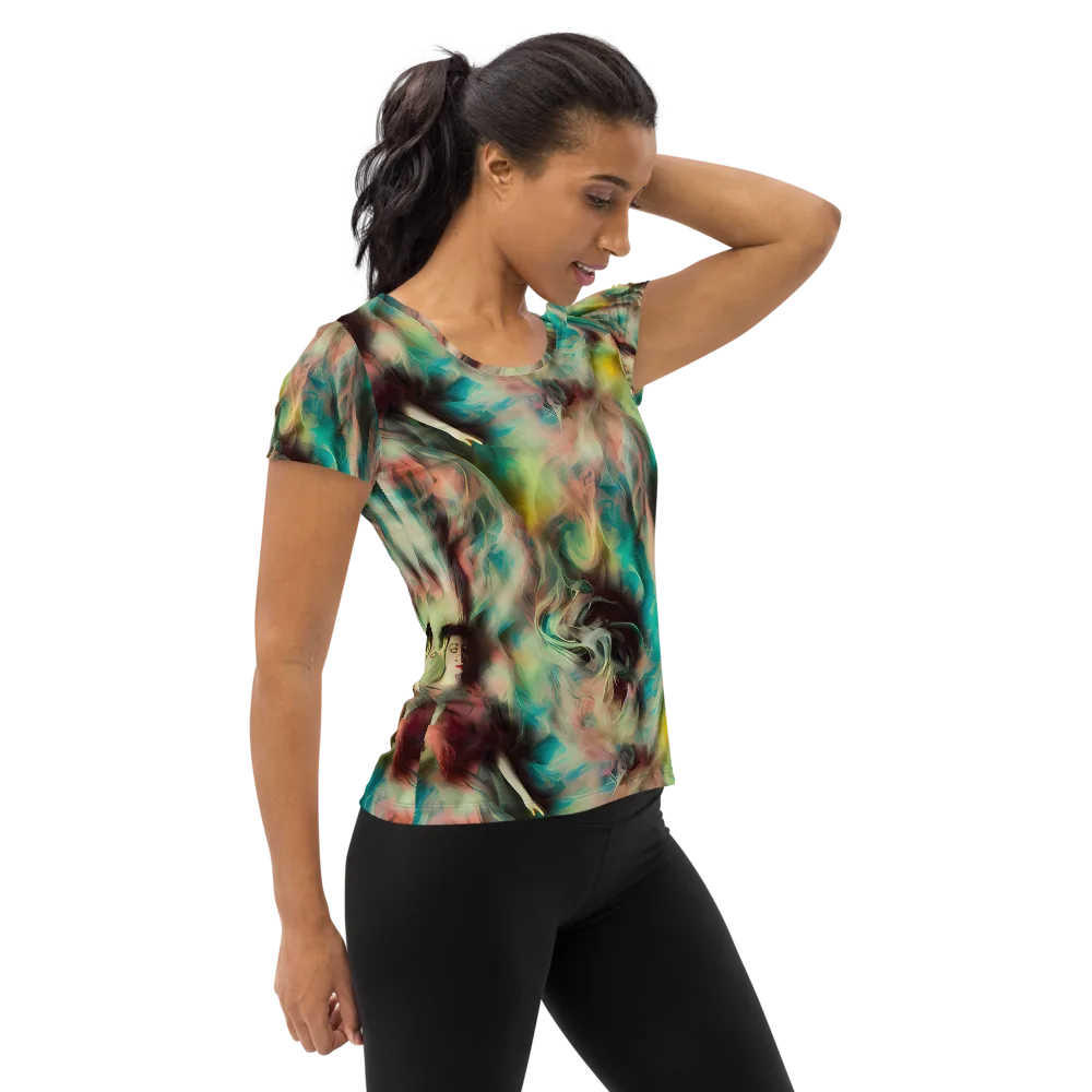 Enchanted Fusion on Women's Athletic T-Shirt — Right