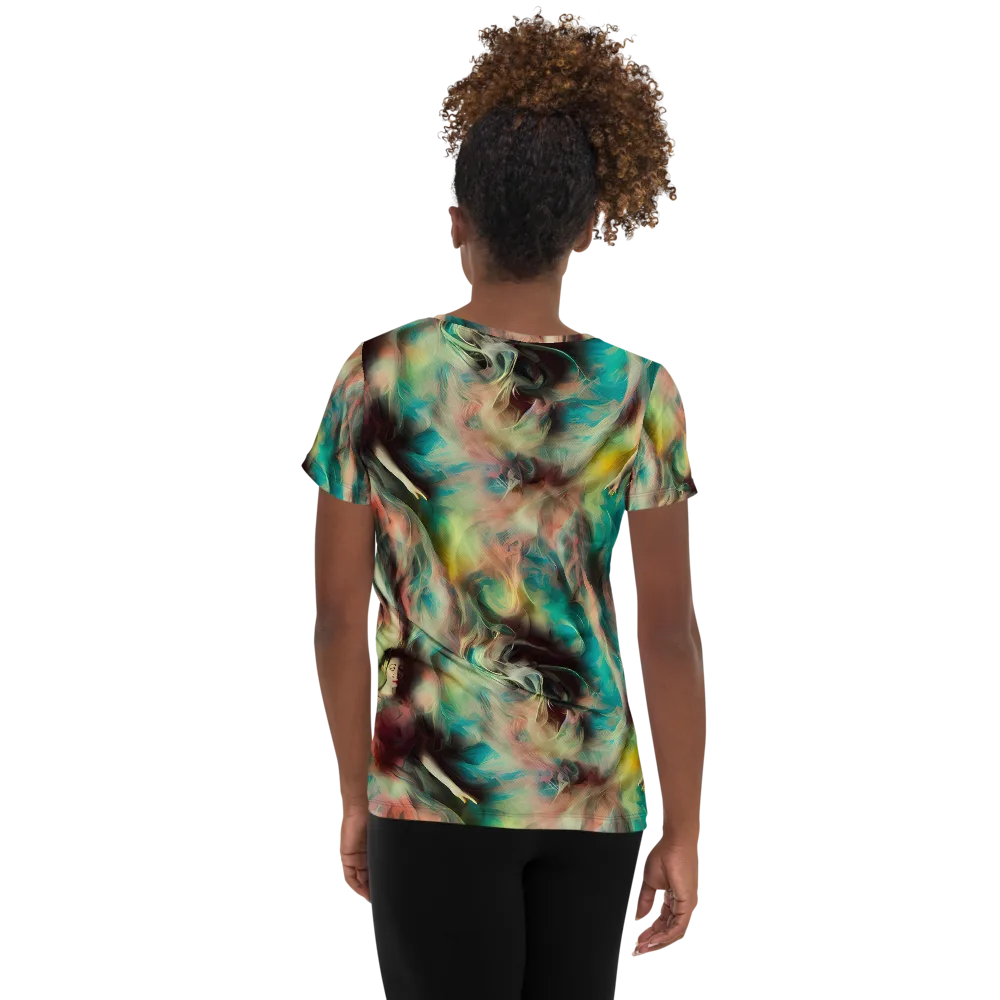 Enchanted Fusion on Women's Athletic T-Shirt — Back