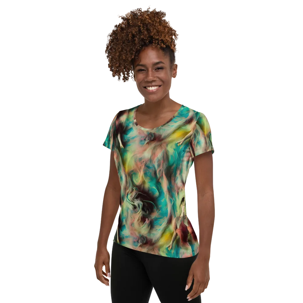 Enchanted Fusion on Women's Athletic T-Shirt — Left