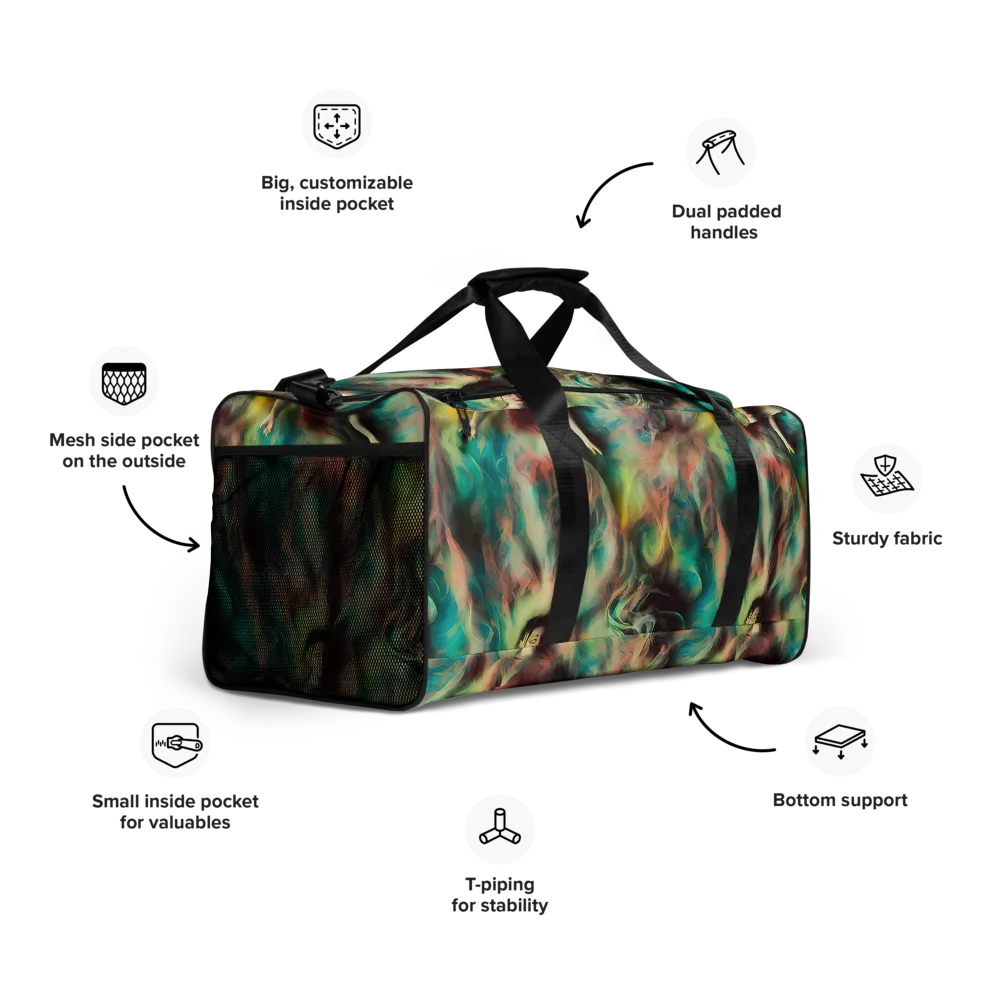 Enchanted Fusion on Duffle Bag — Right Front