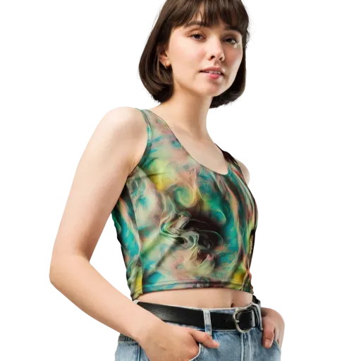 Enchanted Fusion on a Crop Top