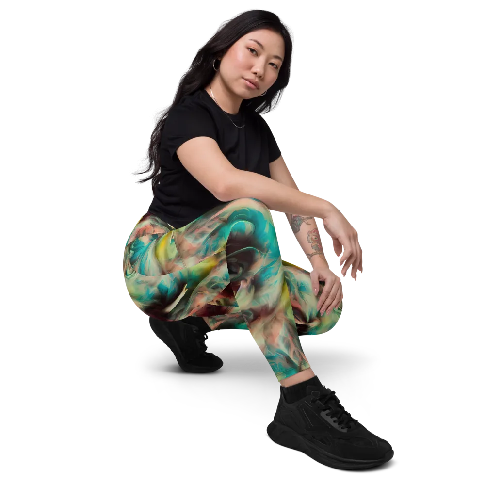 Enchanted Fusion on Leggings with Pockets — Right Front