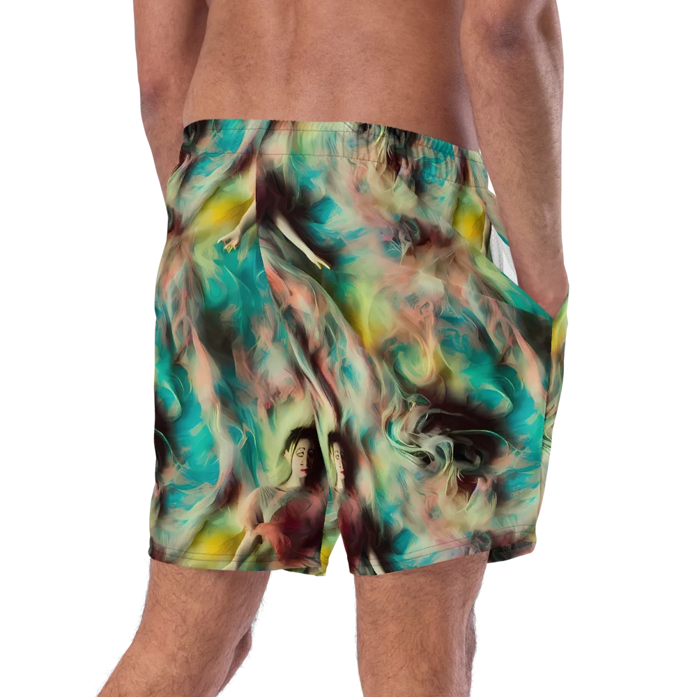 Enchanted Fusion on Swim Trunks — Right Back