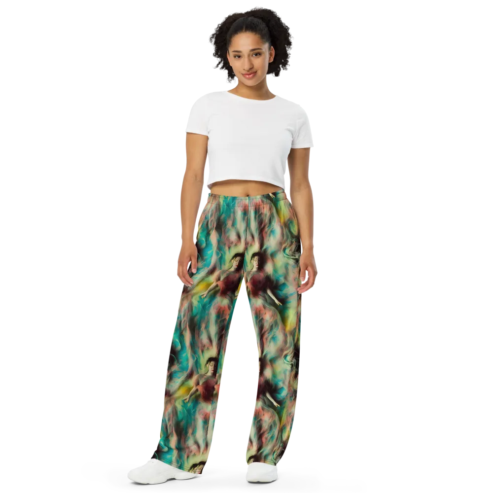 Enchanted Fusion on Wide-Leg Pants — Front