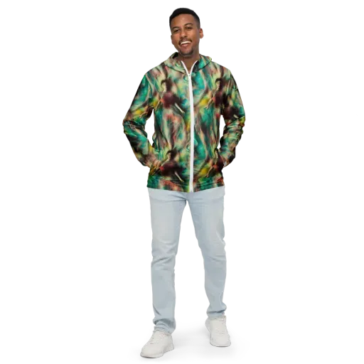 Enchanted Fusion on a Men's Windbreaker