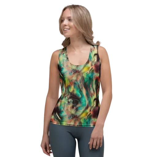 Enchanted Fusion on a Women's Tank Top
