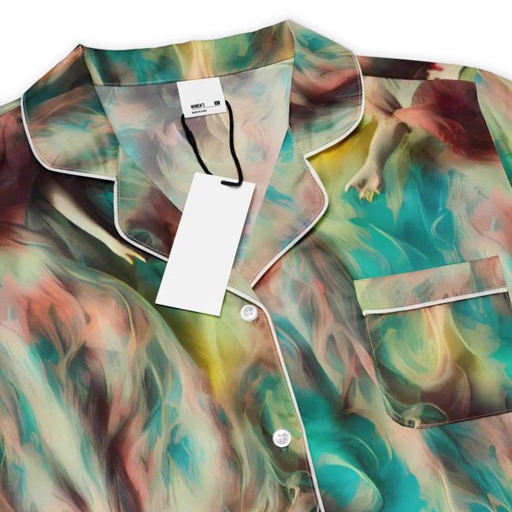 Enchanted Fusion on Women's Short Sleeve Pajama Top — Product details