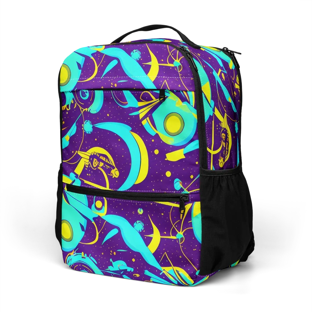Azure Odyssey on Utility Backpack — Left Front