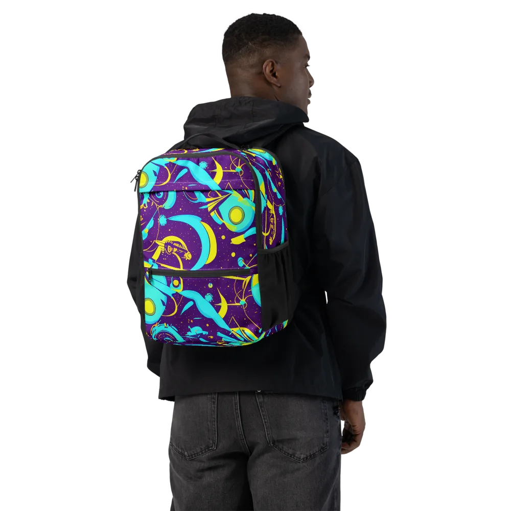 Azure Odyssey on Utility Backpack — Back