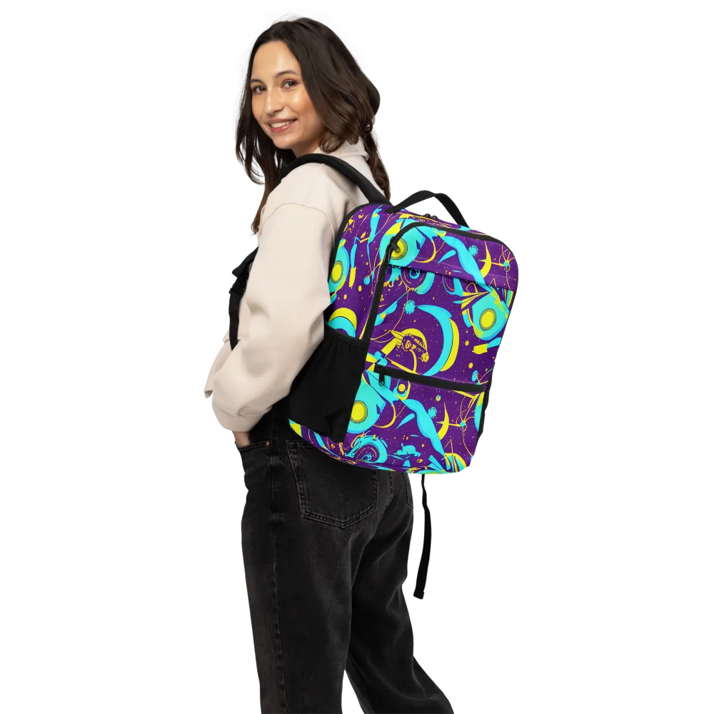 Azure Odyssey on Utility Backpack — Back