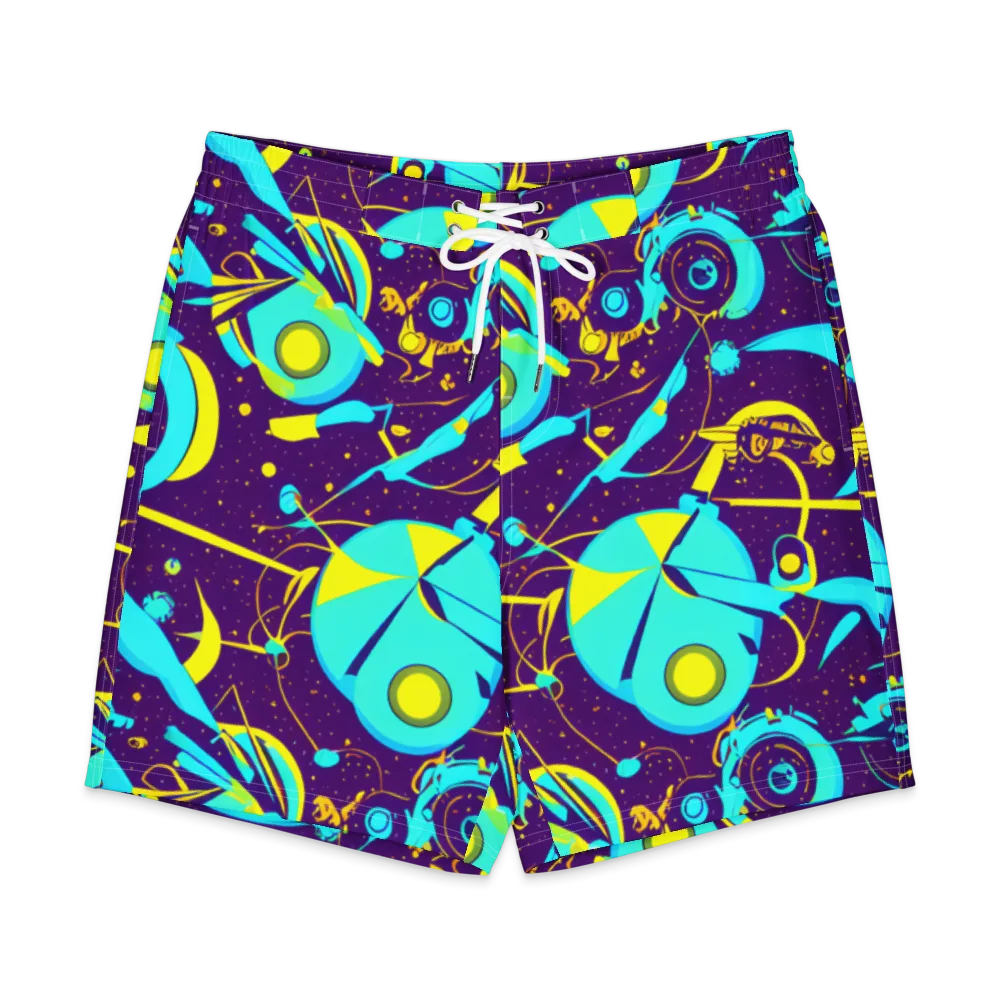 Azure Odyssey on Men's Board Shorts — Front