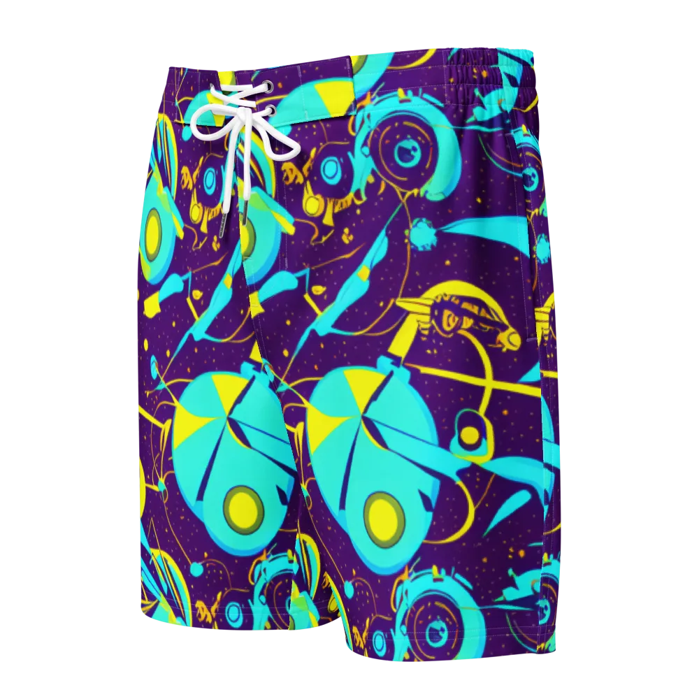 Azure Odyssey on Men's Board Shorts — Front