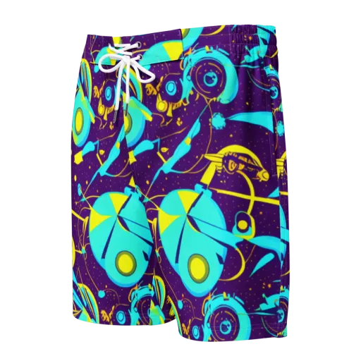 Azure Odyssey on a Men's Board Shorts