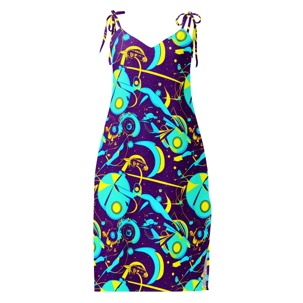 Azure Odyssey on Slip Dress — Front