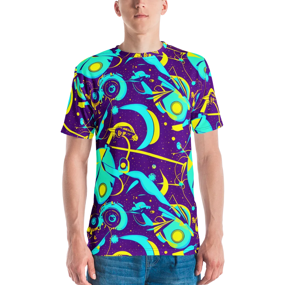 Azure Odyssey on Men's Crew Neck T-Shirt — Front
