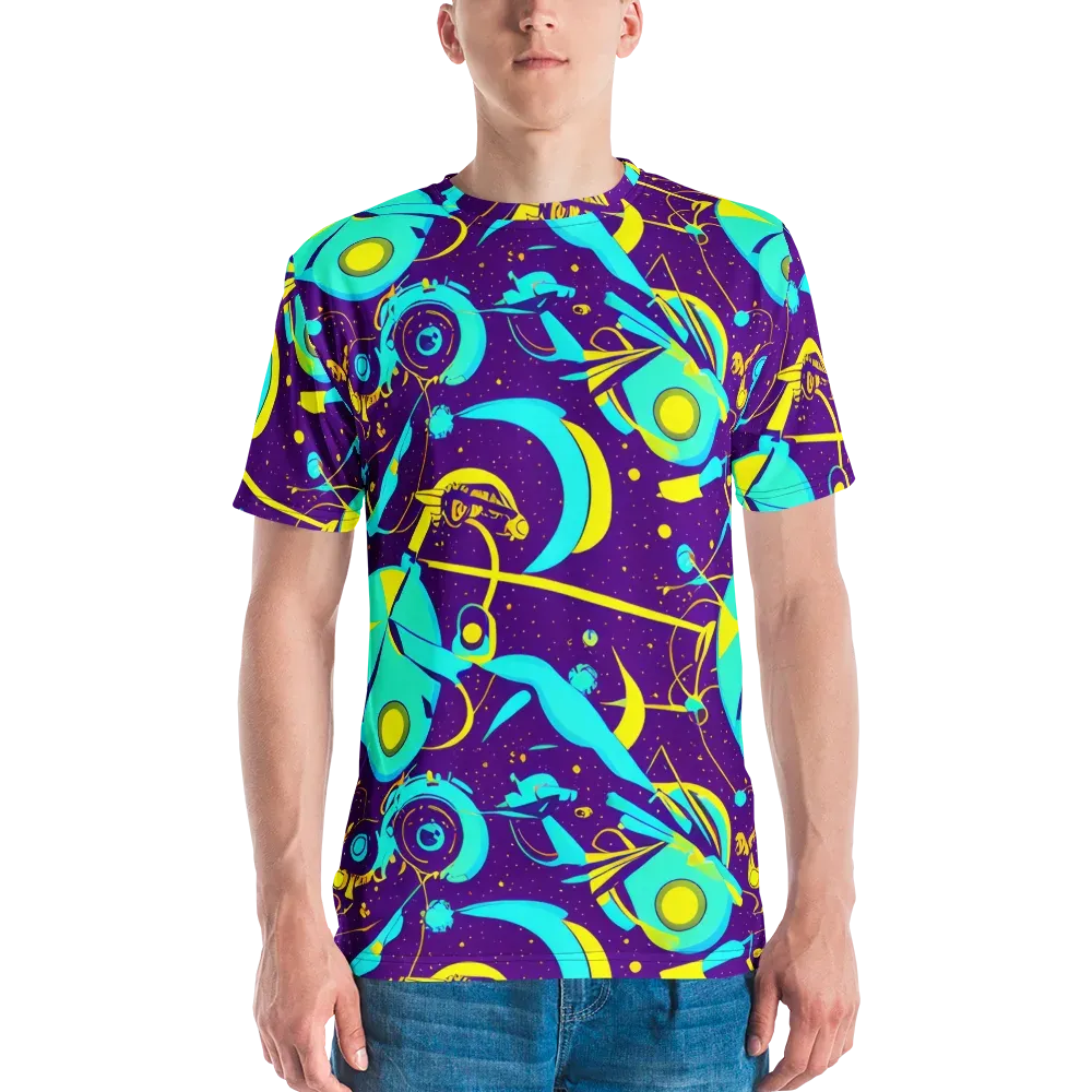 Azure Odyssey on Men's Crew Neck T-Shirt — Front