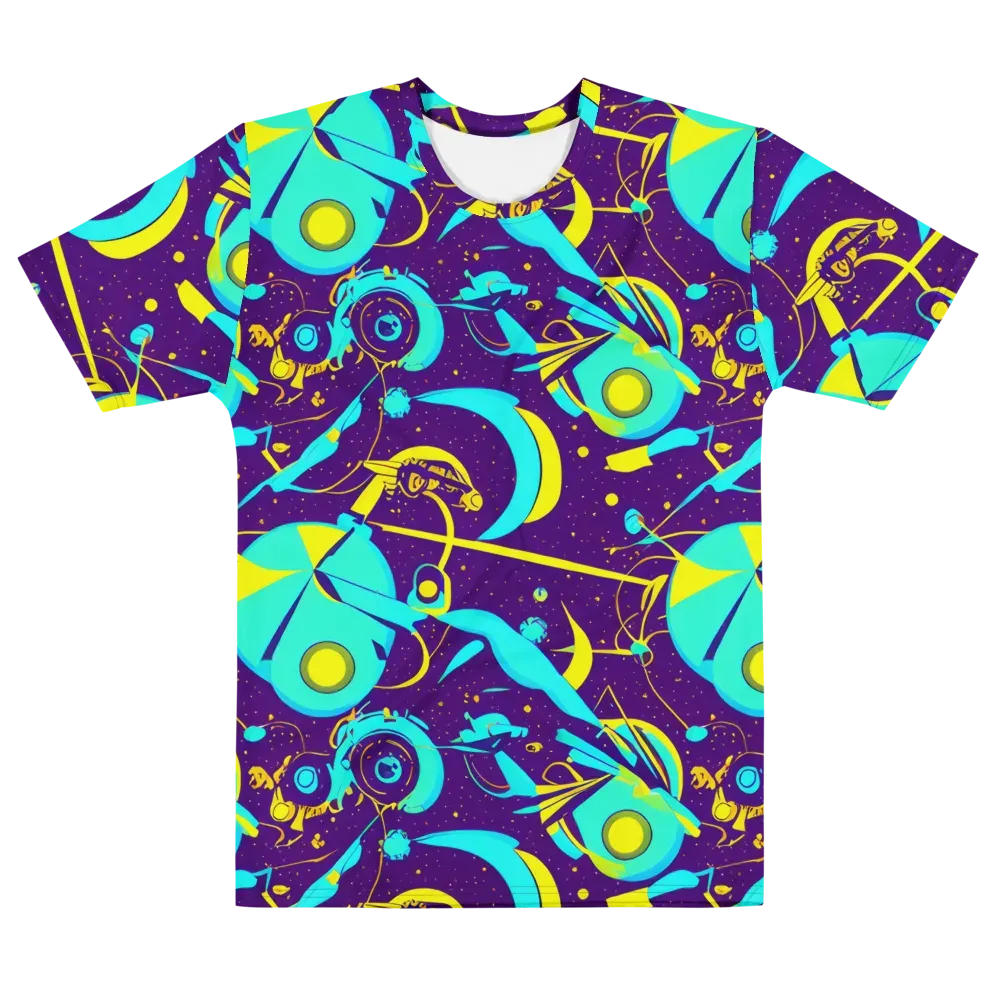 Azure Odyssey on Men's Crew Neck T-Shirt — Front