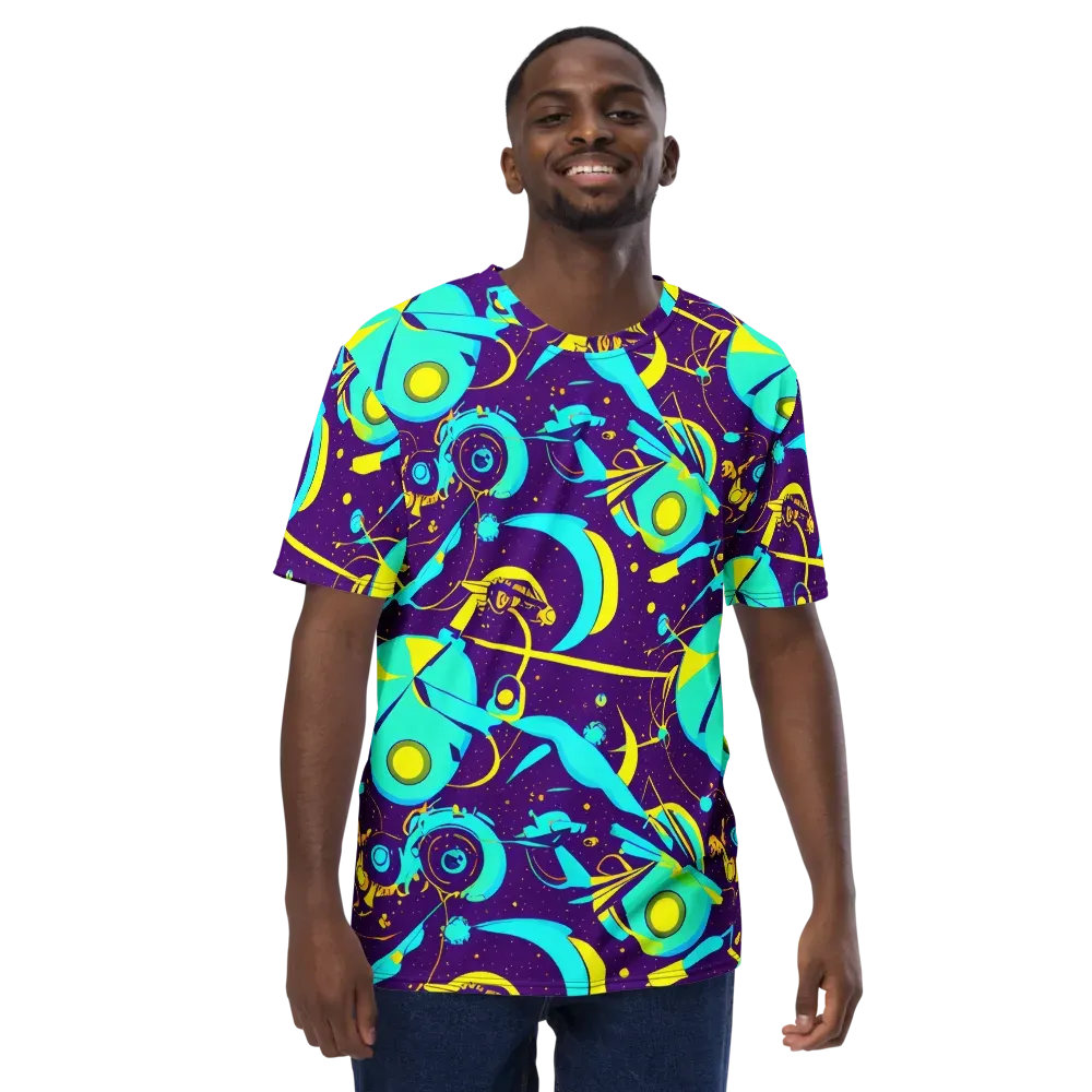 Azure Odyssey on Men's Crew Neck T-Shirt — Front