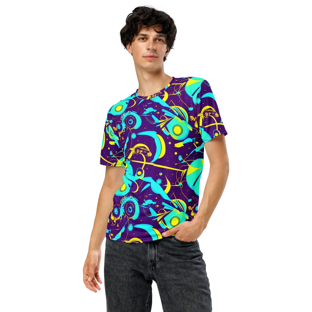 Azure Odyssey on Men's Crew Neck T-Shirt — Front