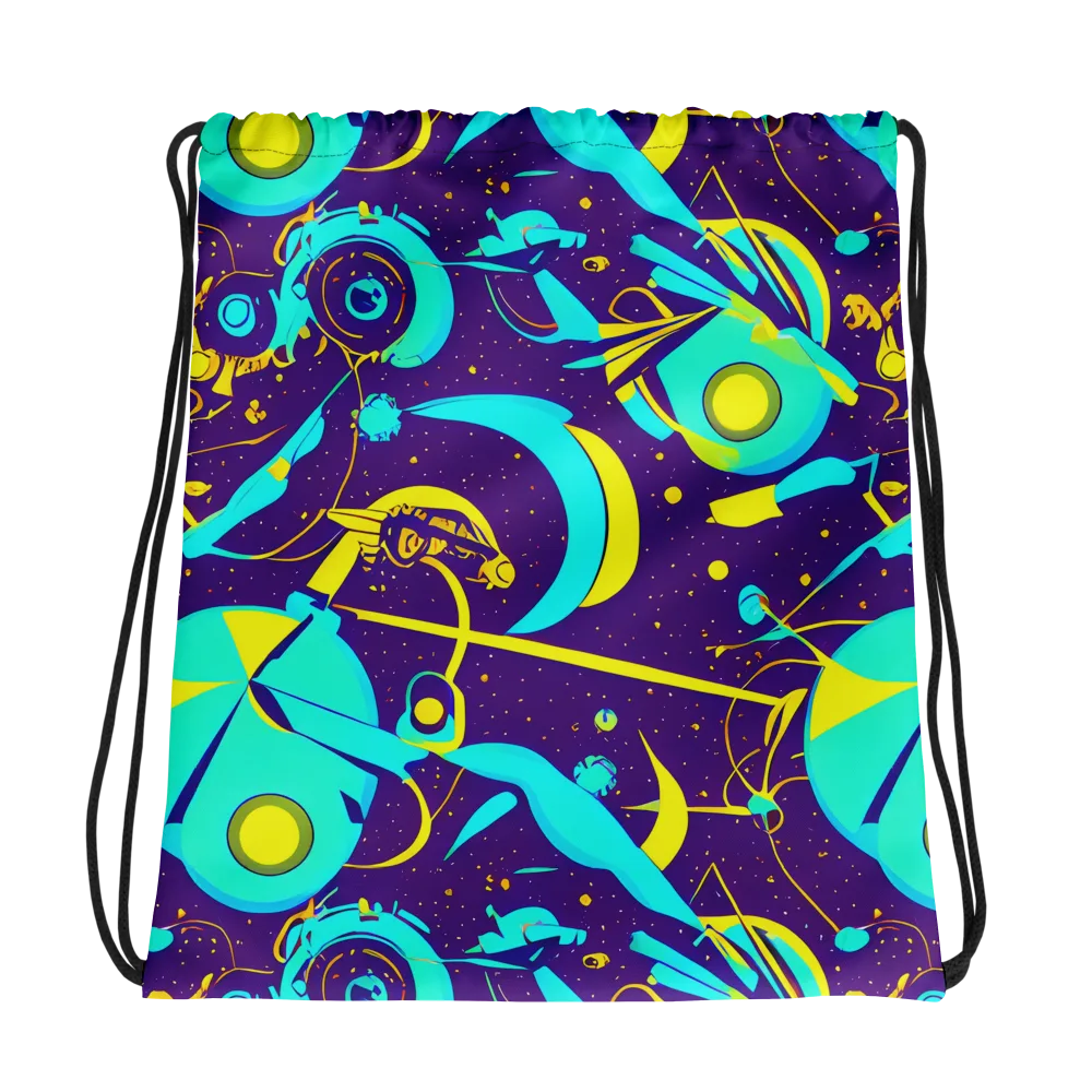 Azure Odyssey on Drawstring Bag — Photo