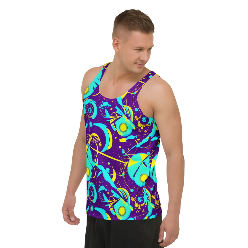 Azure Odyssey on Men's Tank Top — Left Front