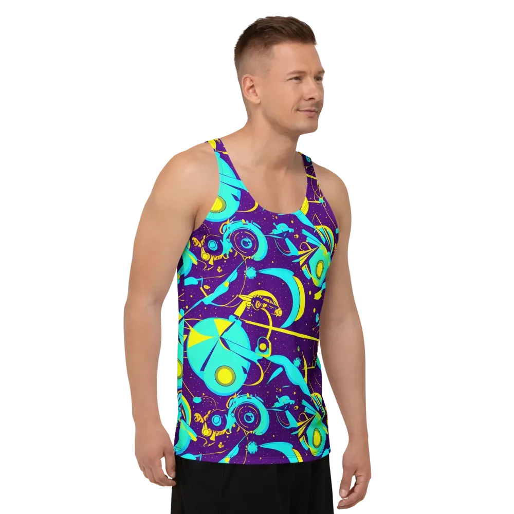 Azure Odyssey on Men's Tank Top — Right Front