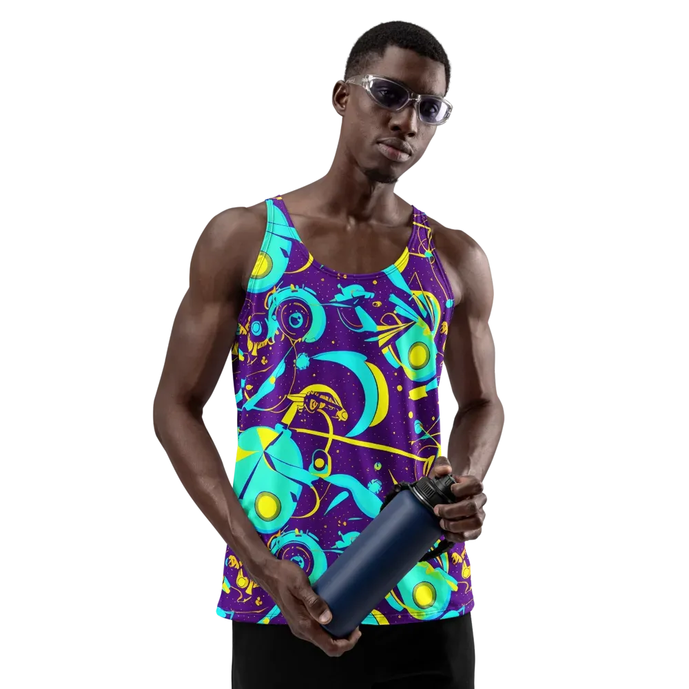 Azure Odyssey on Men's Tank Top — Front