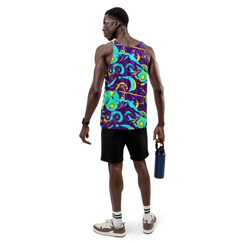 Azure Odyssey on Men's Tank Top — Back