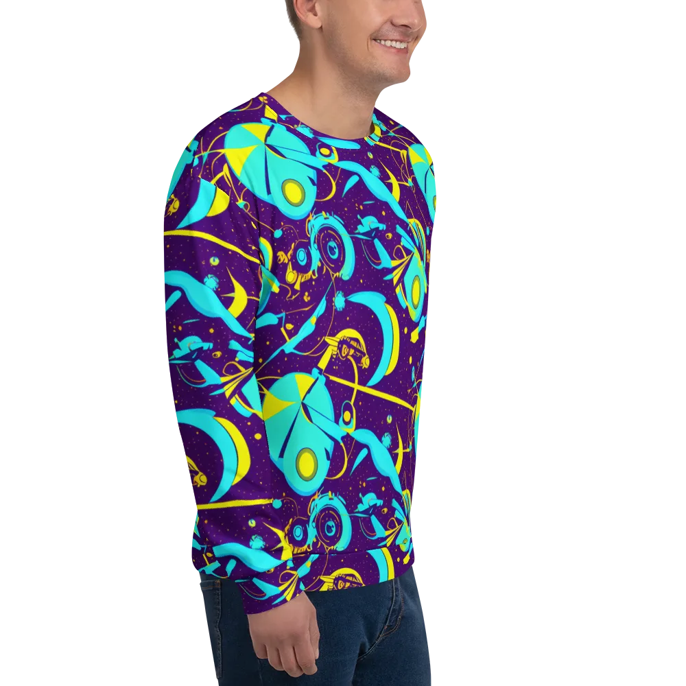 Azure Odyssey on Sweatshirt — Right Front