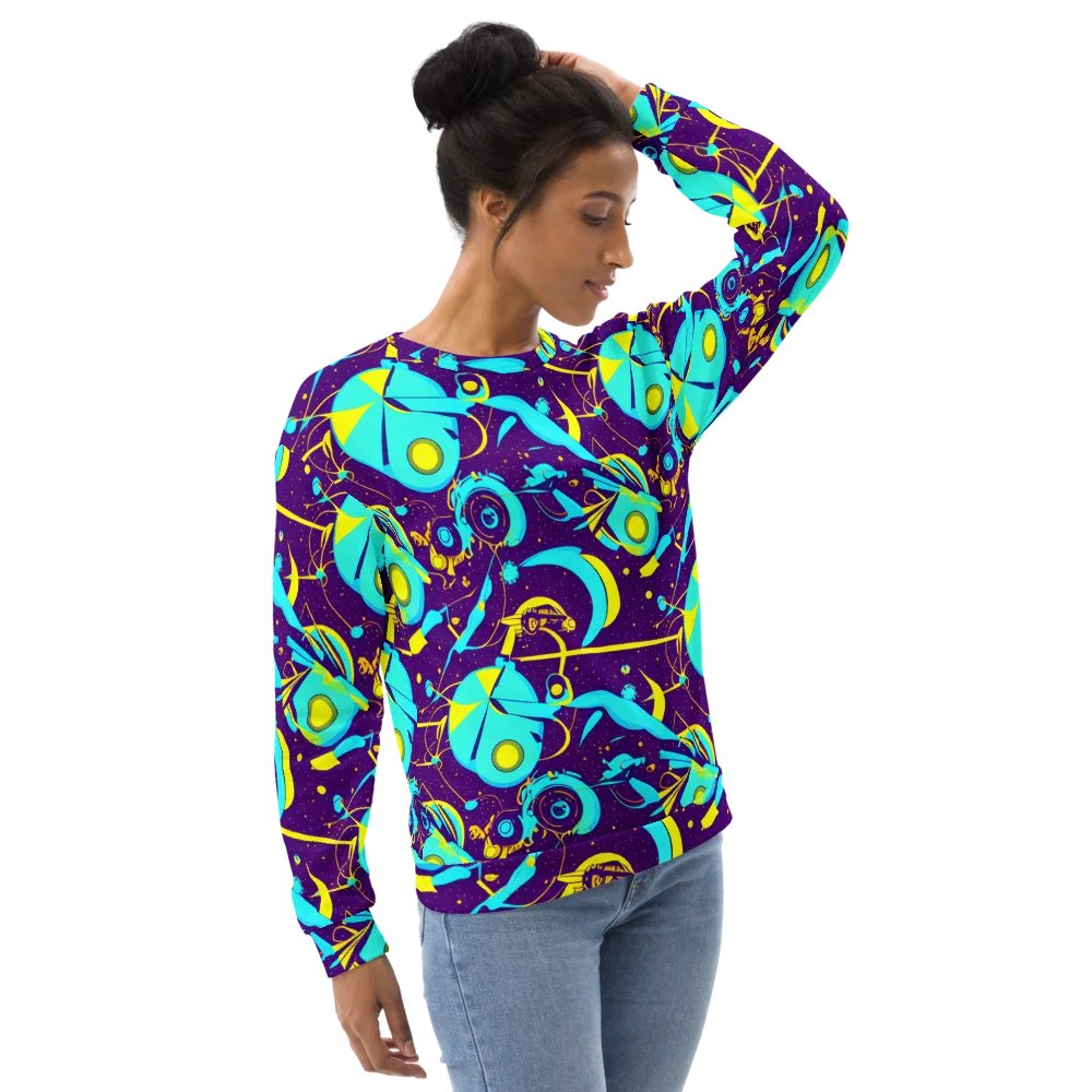 Azure Odyssey on Sweatshirt — Right Front
