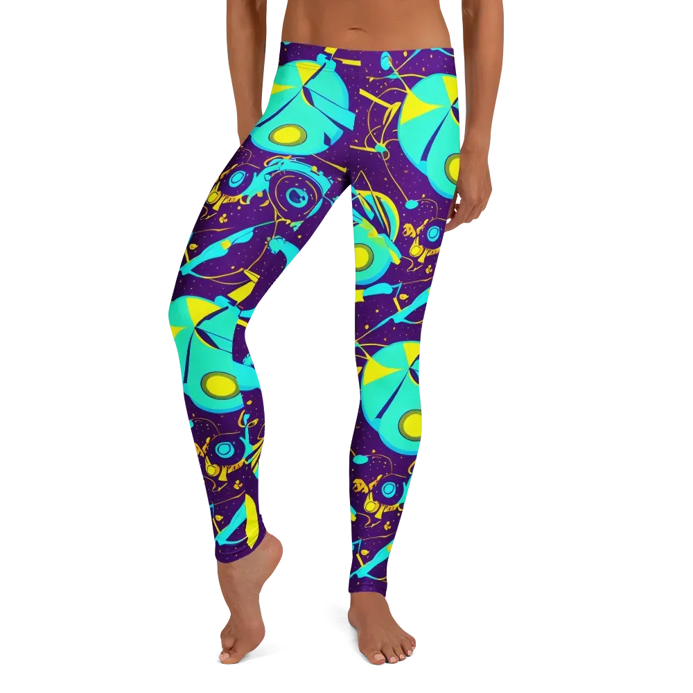 Azure Odyssey on Leggings — Front