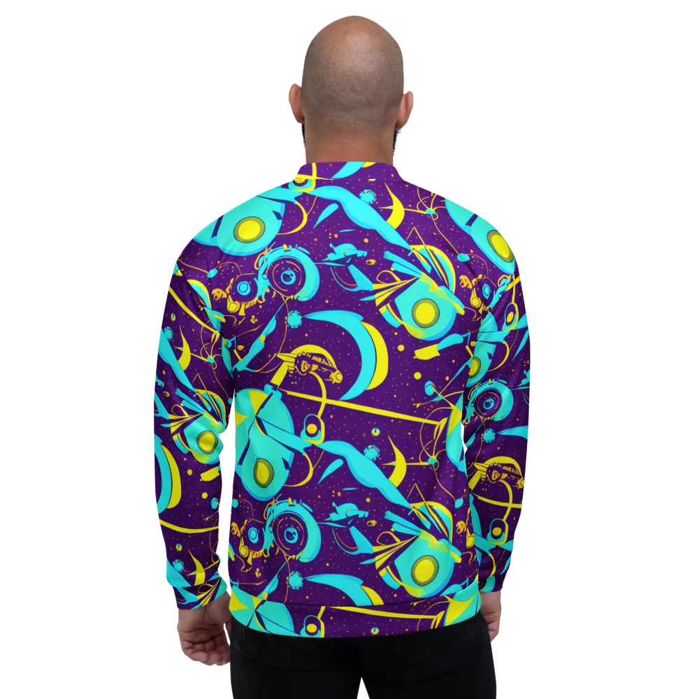 Azure Odyssey on Bomber Jacket — Back