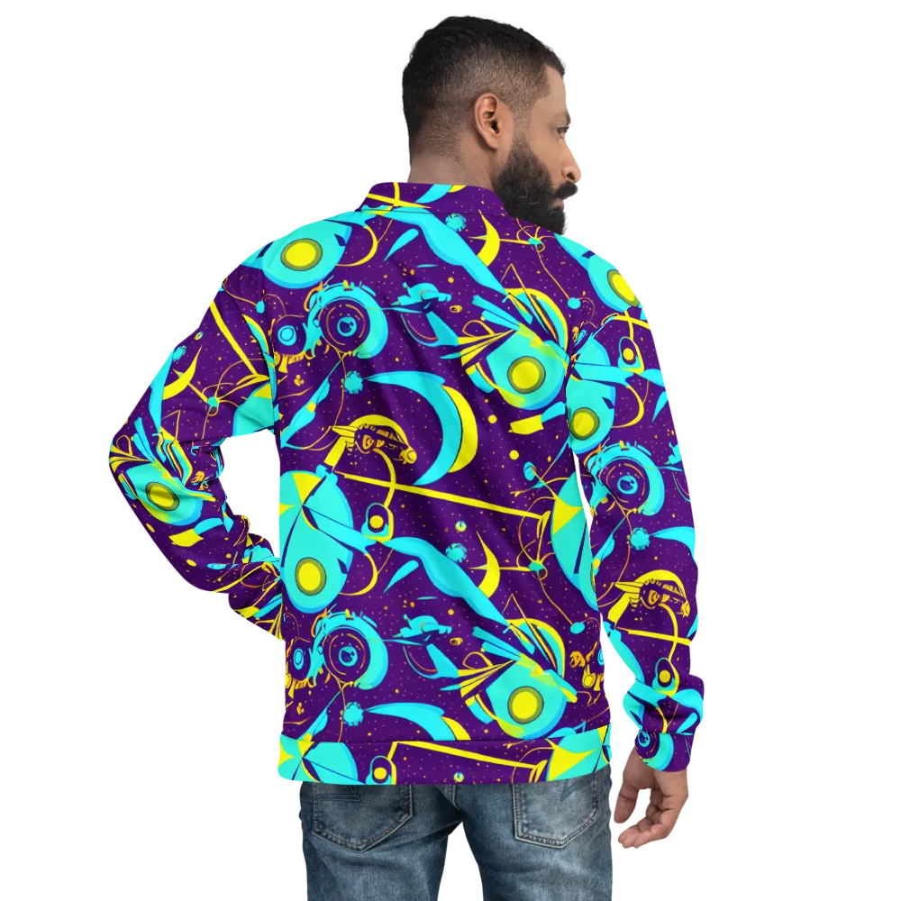 Azure Odyssey on Bomber Jacket — Back