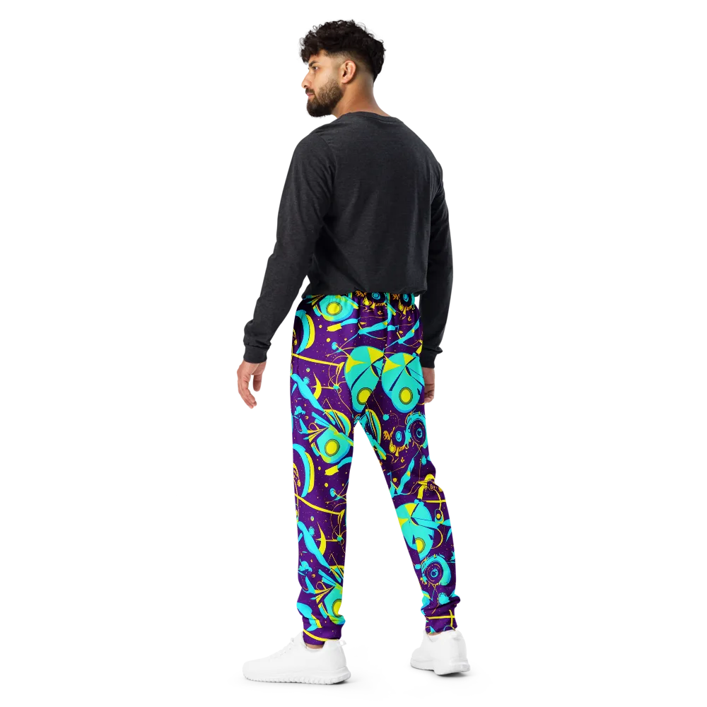 Azure Odyssey on Men's Joggers — Back