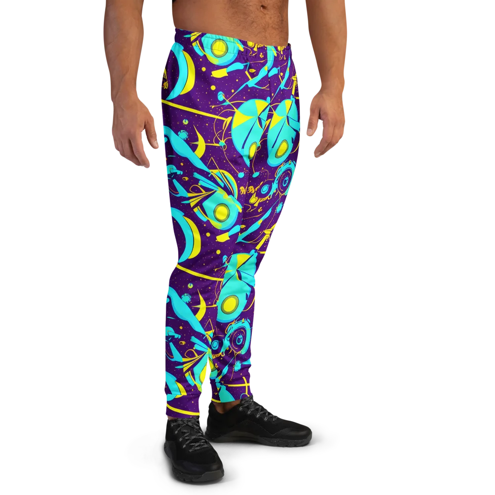 Azure Odyssey on Men's Joggers — Right