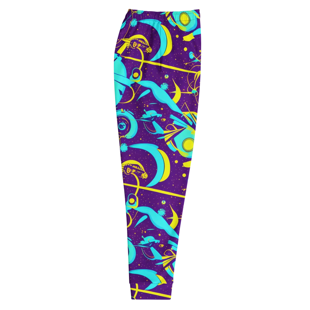 Azure Odyssey on Men's Joggers — Right