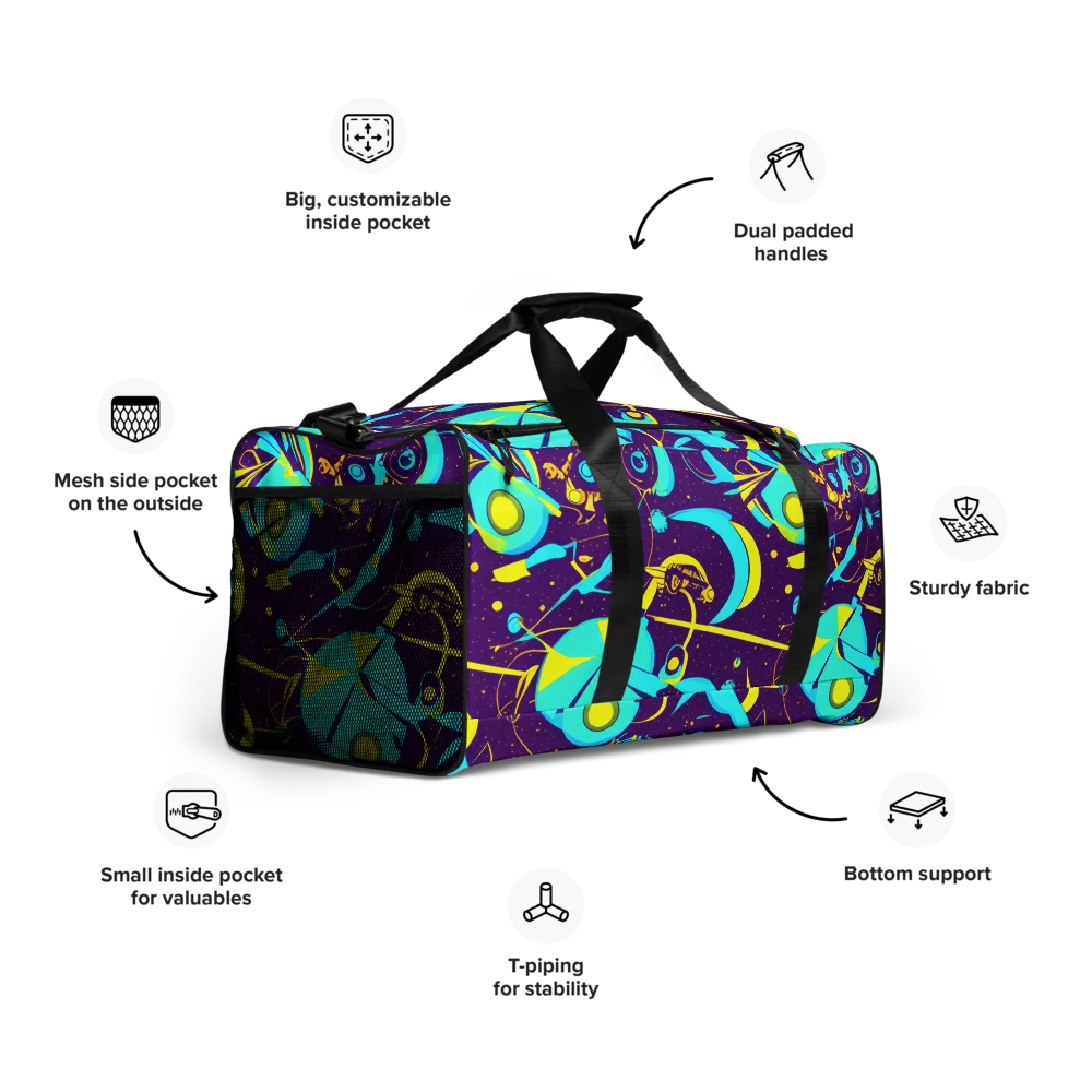 Azure Odyssey on Duffle Bag — Right Front