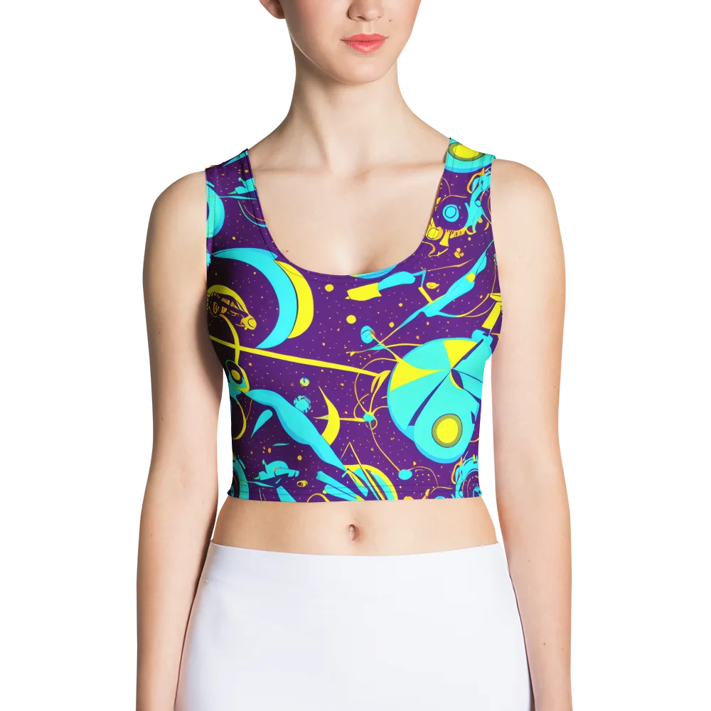 Azure Odyssey on Crop Top — Front