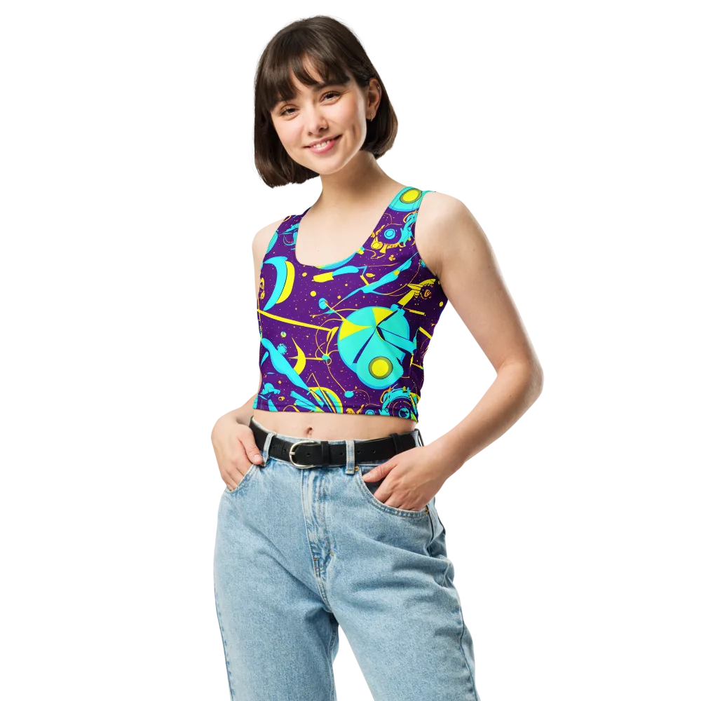 Azure Odyssey on Crop Top — Front