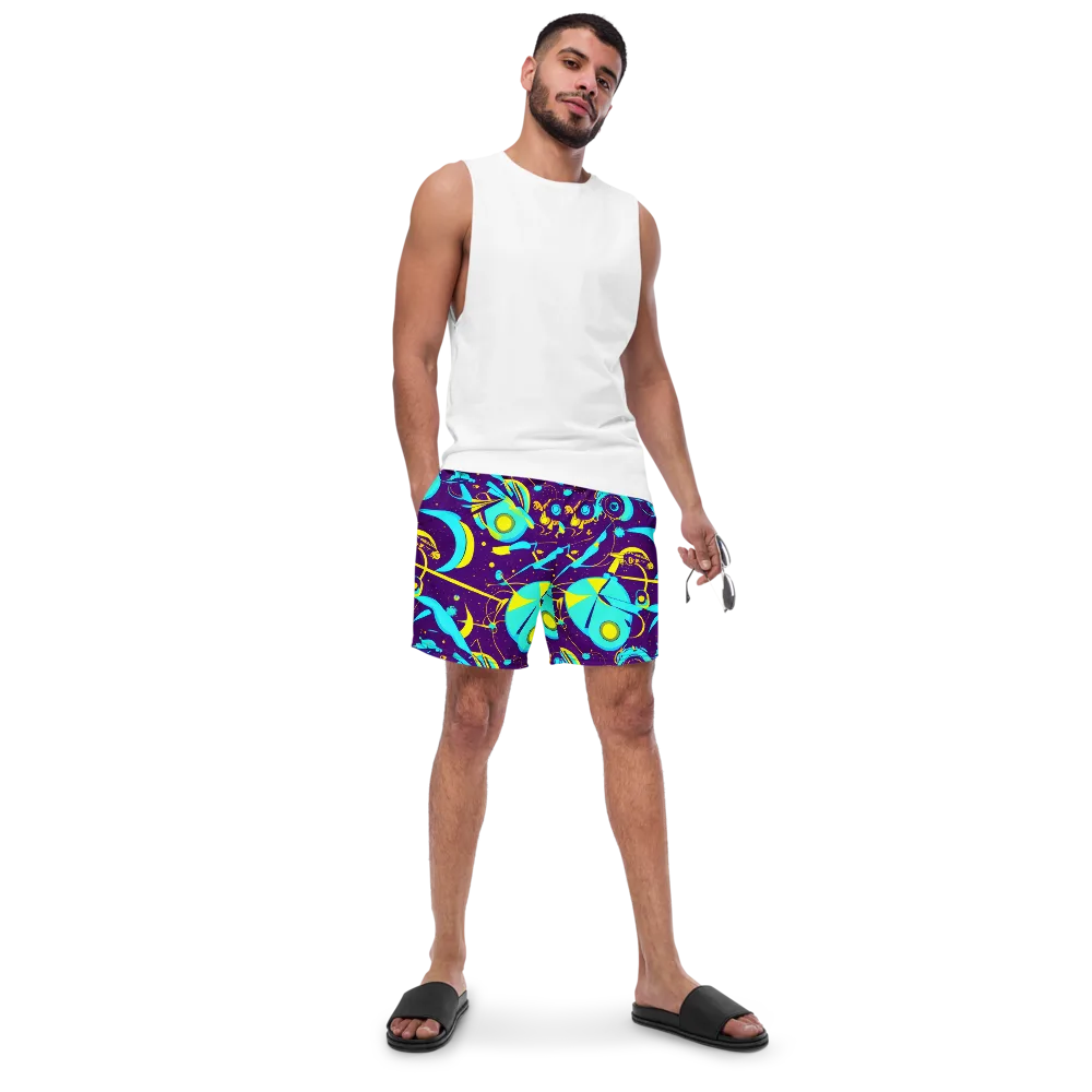 Azure Odyssey on Swim Trunks — Front