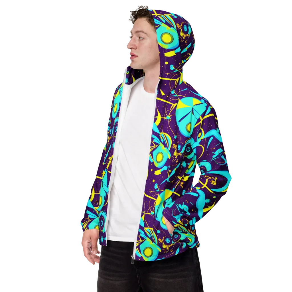 Azure Odyssey on Men's Windbreaker — Left Front