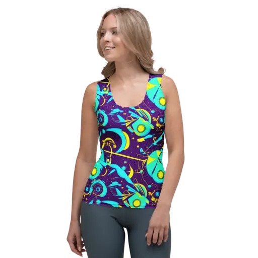 Azure Odyssey on a Women's Tank Top