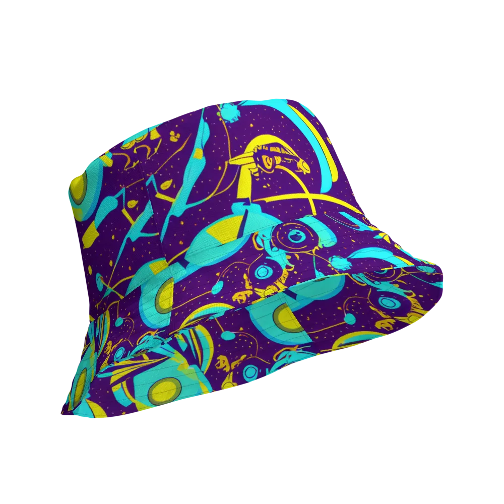 Azure Odyssey on Reversible Bucket Hat — Product details Outside