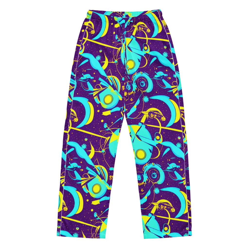 Azure Odyssey on Women's Pajama Pants — Front