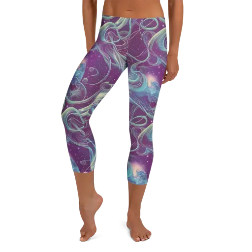 Morgan's Whirl on a Capri Leggings