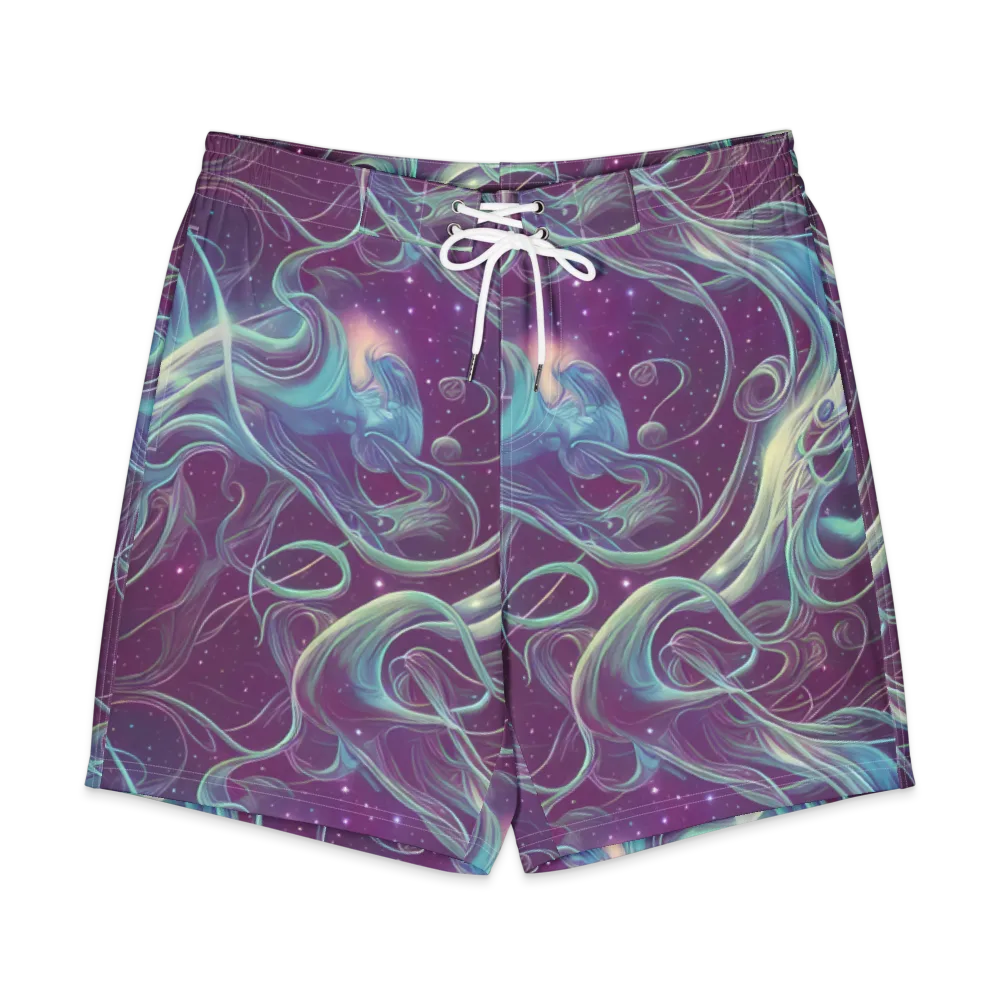 Morgan's Whirl on Men's Board Shorts — Front