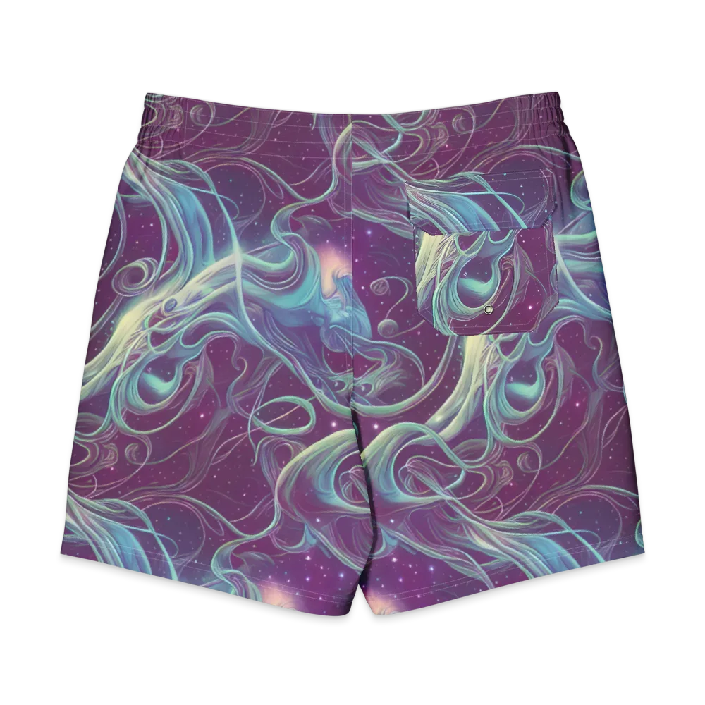 Morgan's Whirl on Men's Board Shorts — Back